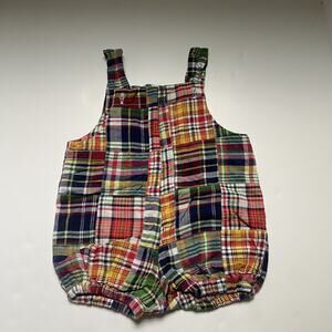 All The Numbers Boutique Handmade Plaid Romper